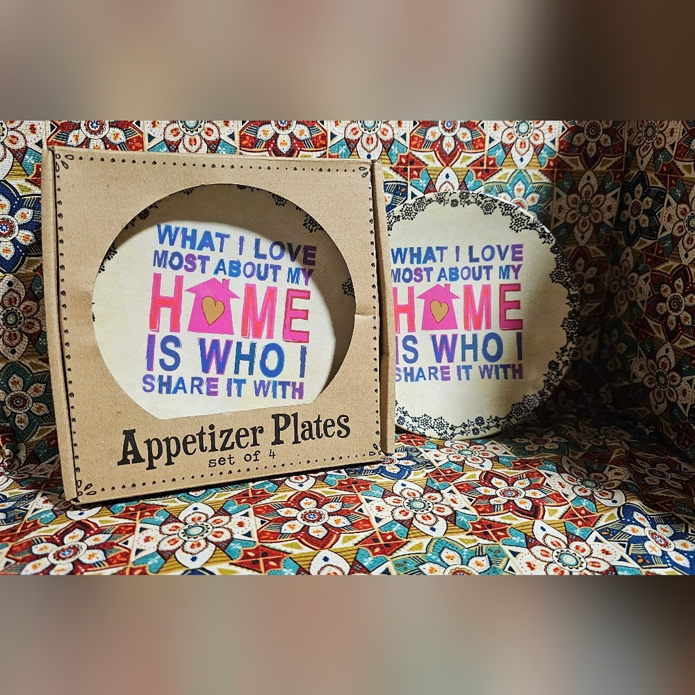Natural Life set of 4 appetizer plates